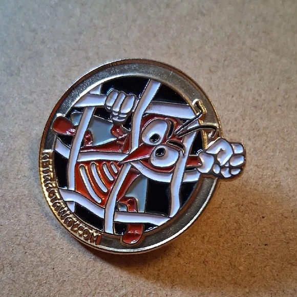 Retractaway Enamel Pin - Picture 4 of 6